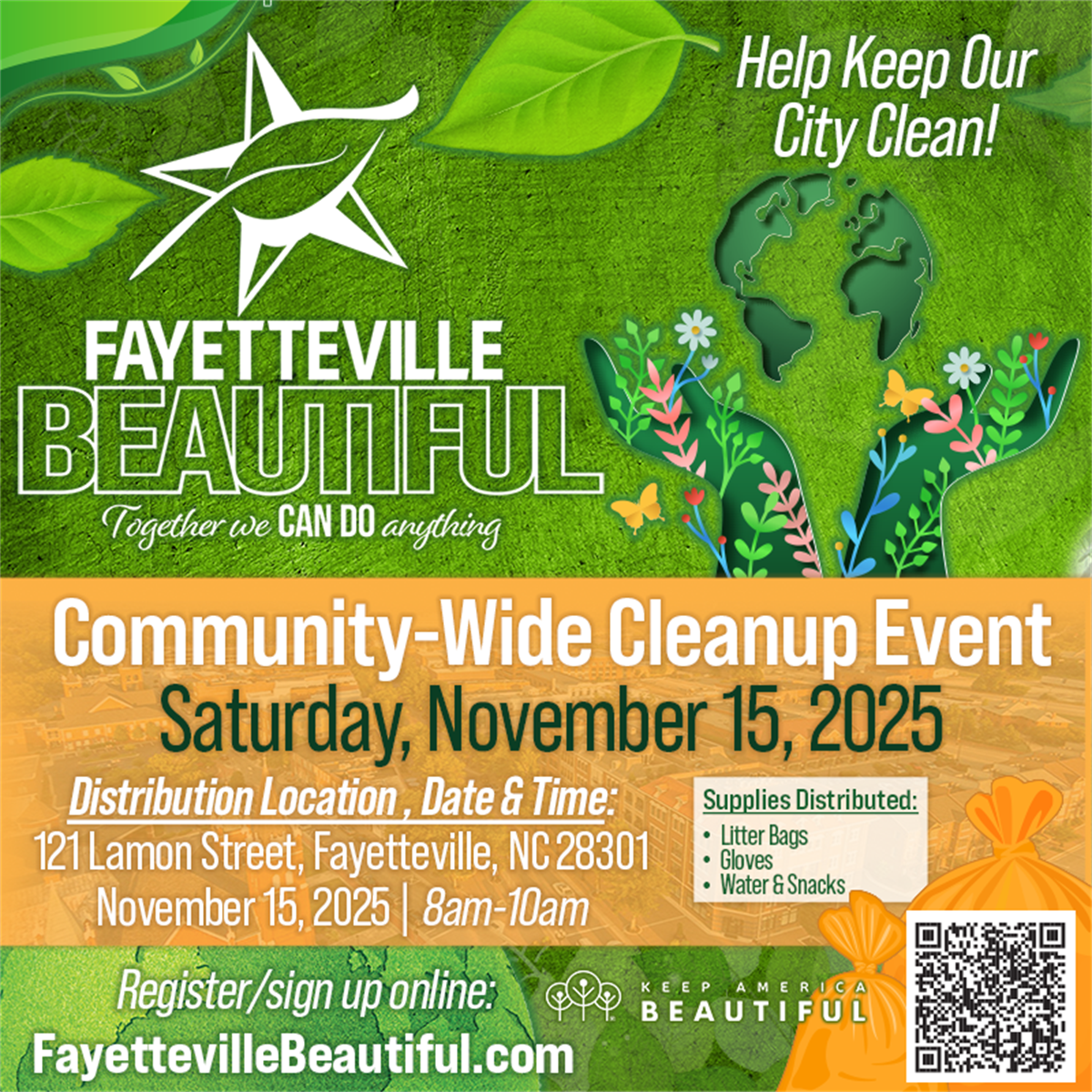 Citywide cleanup scheduled for Nov. 15 | City of Fayetteville, N.C.