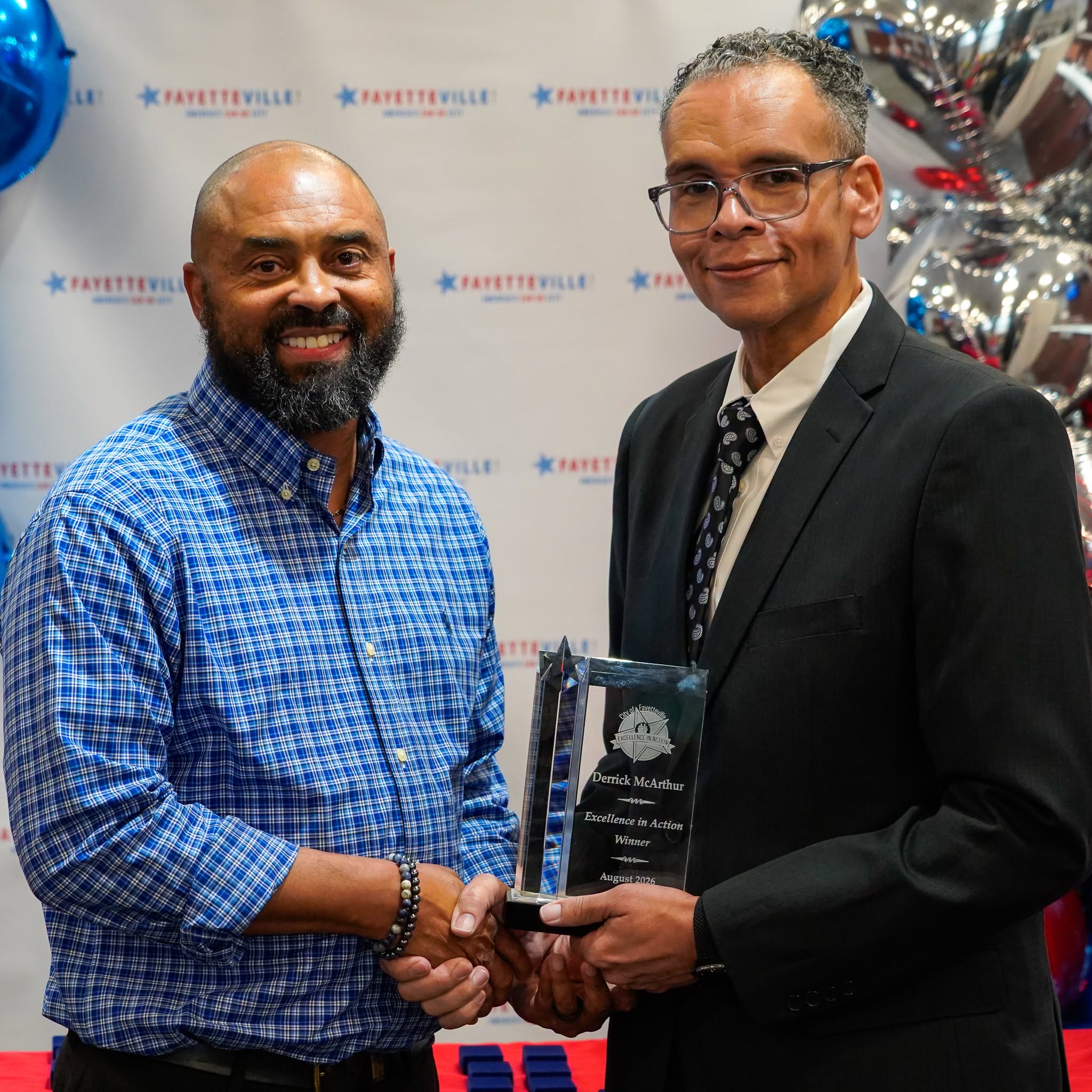 Derrick and Doug Excellence in Action award ceremony