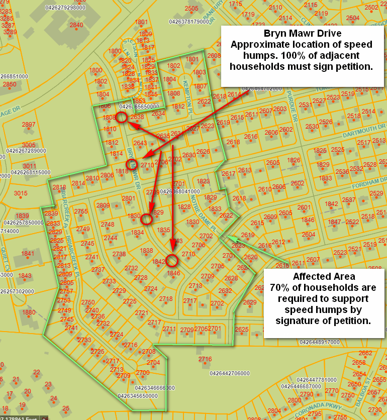 Bryn Mawr Drive Petition Map.png